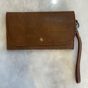 Leather Able wristlet wallet